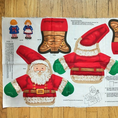 Santa claus plush doll fabric - plush,