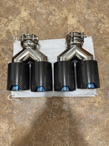 Bmw carbon fiber dual exit - fiber,