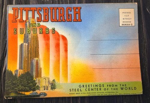 1937 linen souvenir folder - 1937,