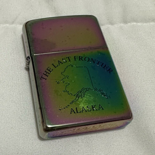 Zippo iridescent oil lighter - iridescent,