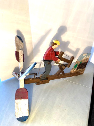 Old vintage folk art wooden - vintage,
