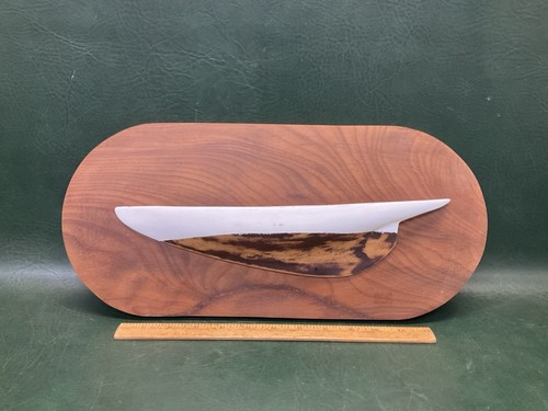 Old hand carved wooden half - carved,