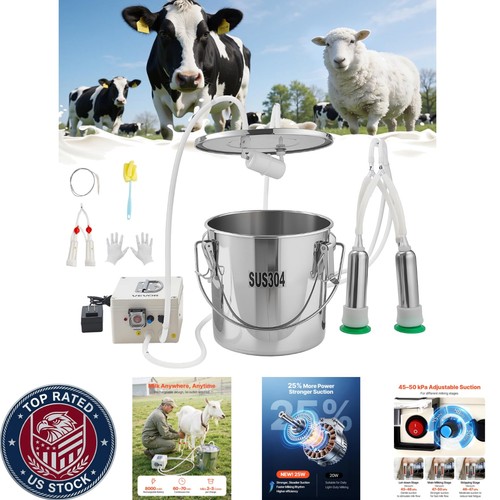Electric pulsation goat milker - pulsation,