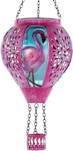 Pink hot air balloon solar - air,