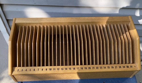 Wooden mail holder - wooden, cd/mail