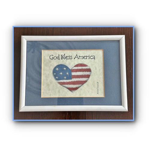 God bless america framed - "god,