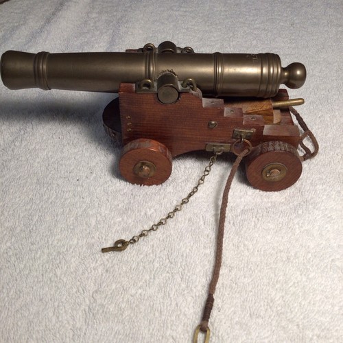 Brass wood replica naval - brass,