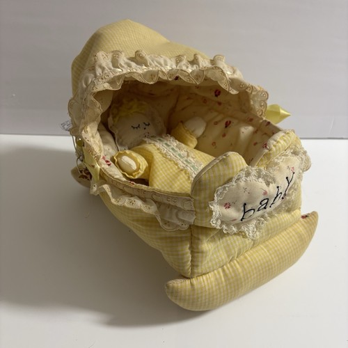 Vintage handmade baby doll bed - baby,