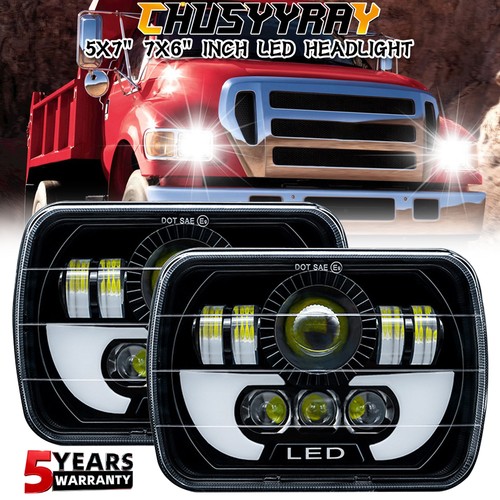 2pcs 7x6 square led - square,