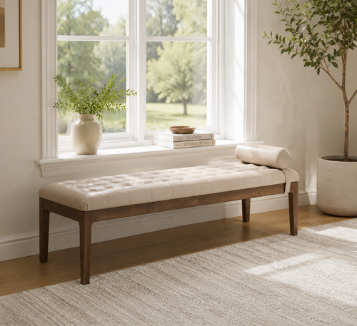 Inch upholstered bed - inch, bench
