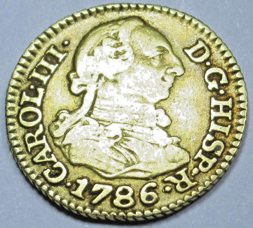 1786 spanish gold - spanish, escudo