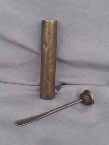 Vintage military brass oil - vintage,