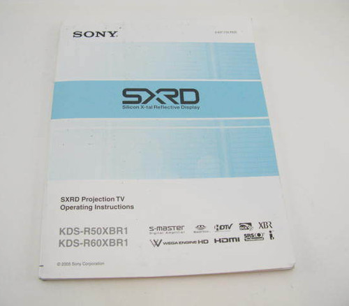 Sony sxrd projection - sony, tv