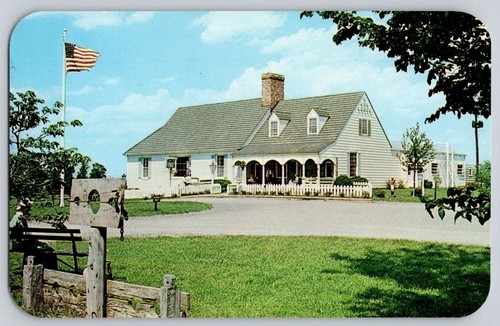 Vintage postcard evans farm - postcard,