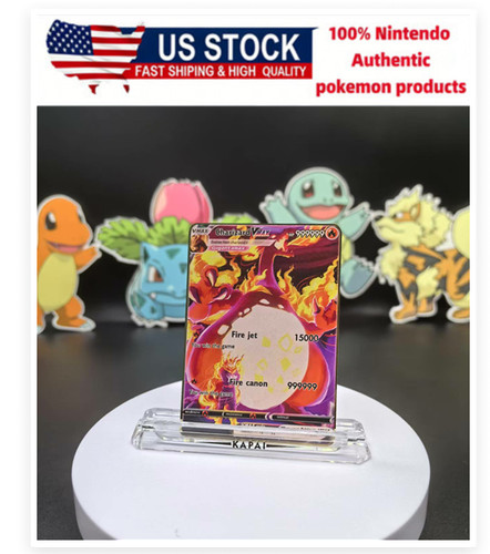 Gold metal charizard - metal,