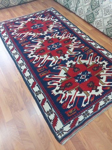 Antique kazak rug - antique, azerbaijan