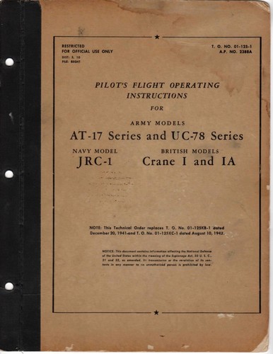 1944 aaf cessna - cessna, uc-78