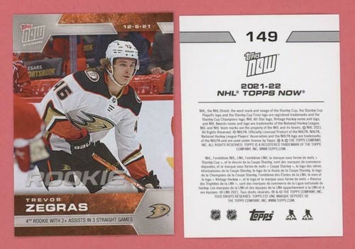 Trevor zegras 2021 topps - 2021-22,