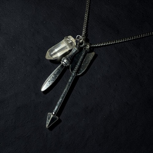Pendant necklace arrow point - necklace,