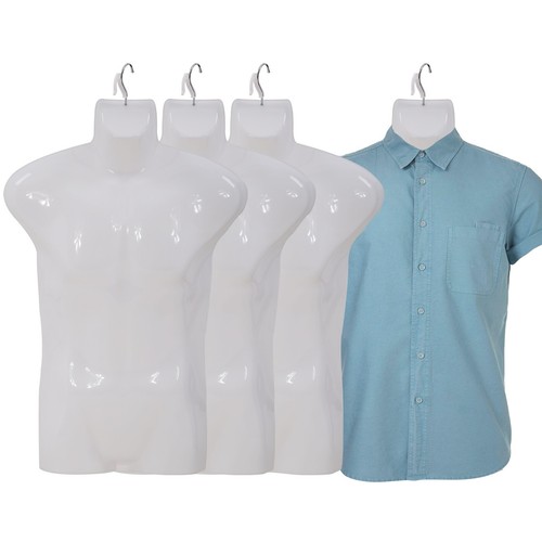 White pcs male mannequin - white,