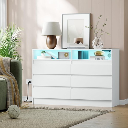 Drawer dresser with charging - with,