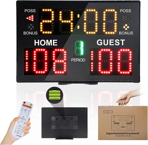 Basketball scoreboard with - basketball,