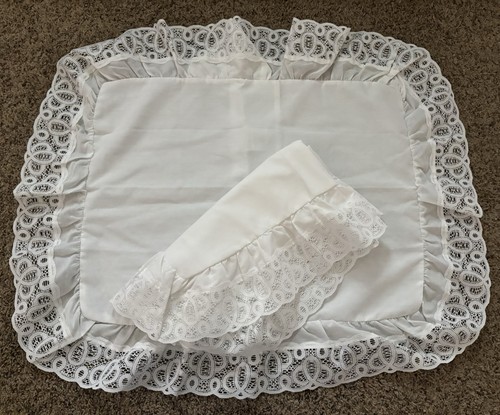 Pillow sham set vintage lace - set,