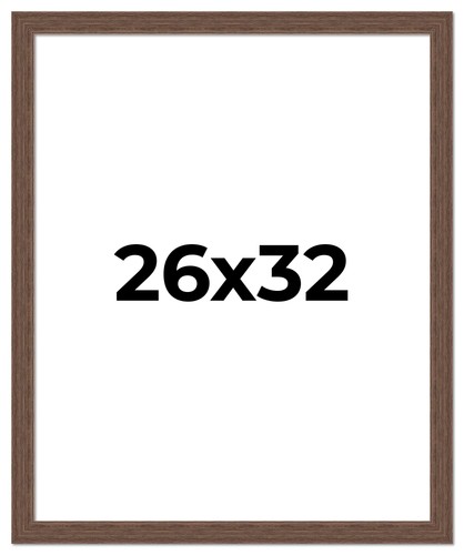 26x32 farmhouse brown solid - brown,