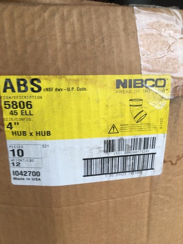 Nibco 72504 abs - in.,