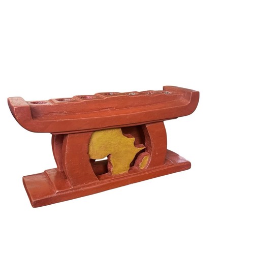 Handcrafted wooden kinara - handcrafted,