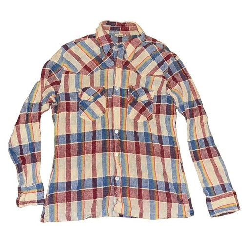 Vintage 100 cotton plaid - vintage,