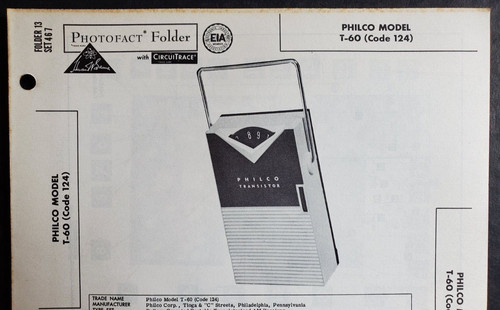 Philco model - model, (code