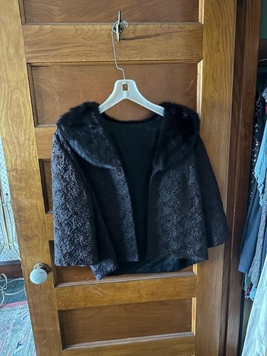 Black vintage 1950 - 1950's, bolero