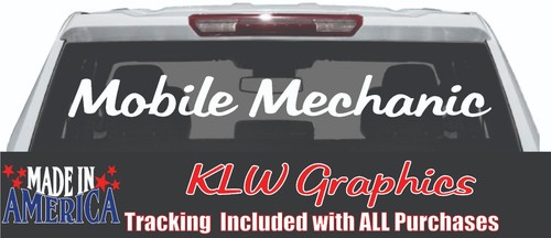 Mobile mechanic decal - mobile,