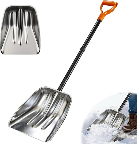 Metal snow shovel - metal,