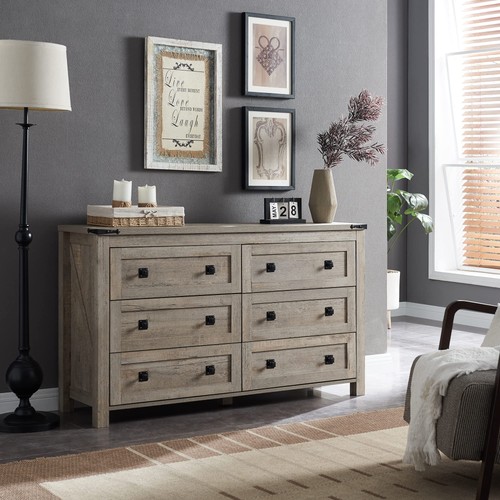 Wide farmhouse 6 drawer - farmhouse, 6-drawer