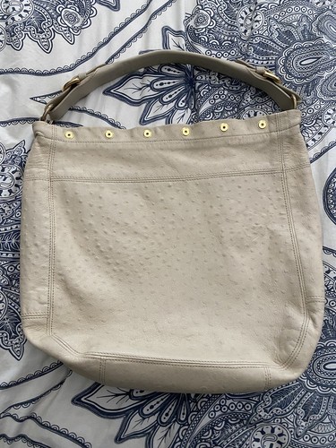 Furla ivory ostrich leather - ivory,