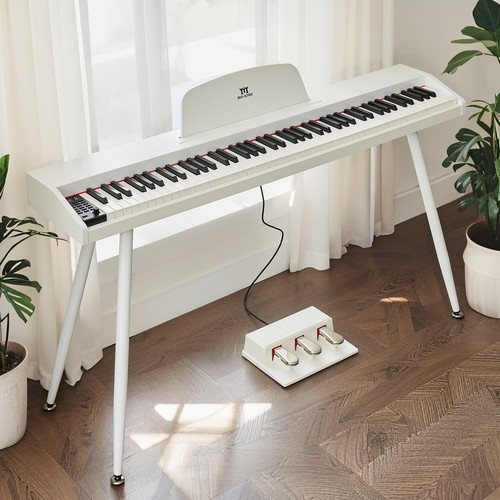 Mustar 88key white semi - 88key,