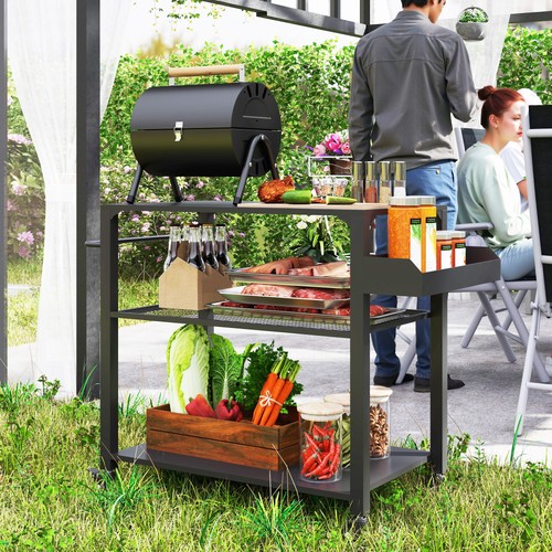 Three shelf outdoor grill - three-shelf,