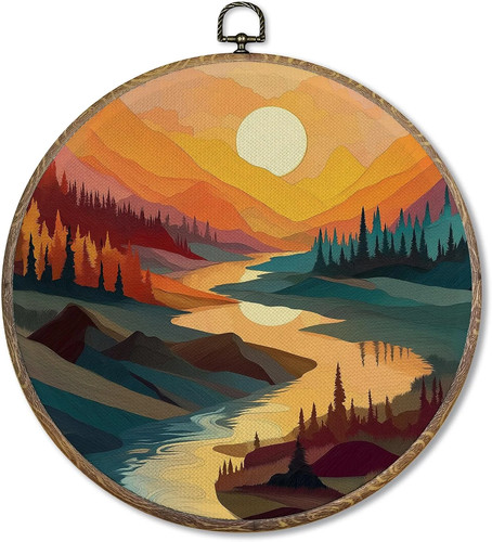 10x10inch fall abstract nature - 10x10inch,