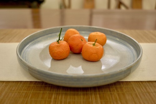 Handmade ceramic plate white - ceramic, plate,