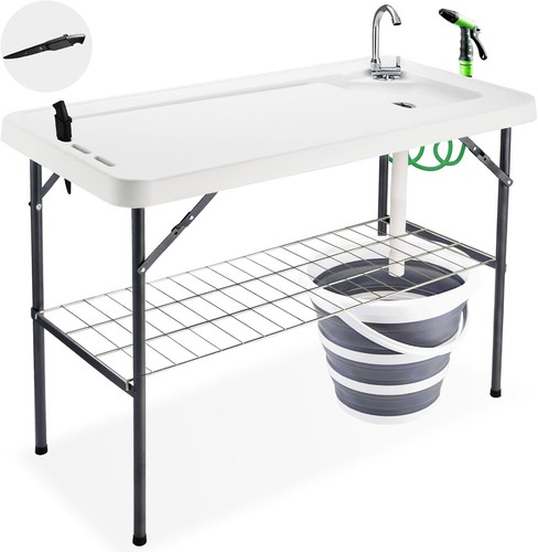 Folding fish cleaning table - fish,