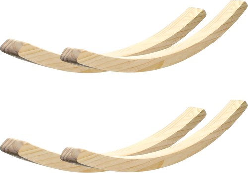 Pair bent oak rocker - 2,