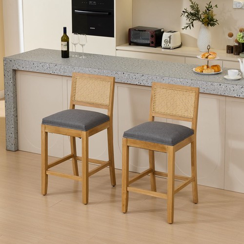 2pcs full solid - solid, rubberwood