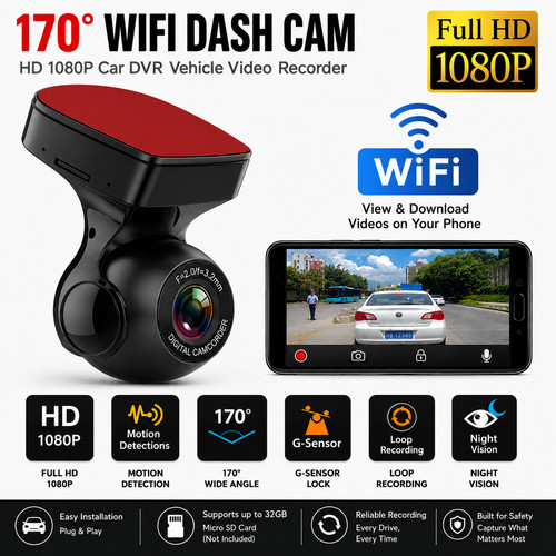 170 wifi dash cam - dash,