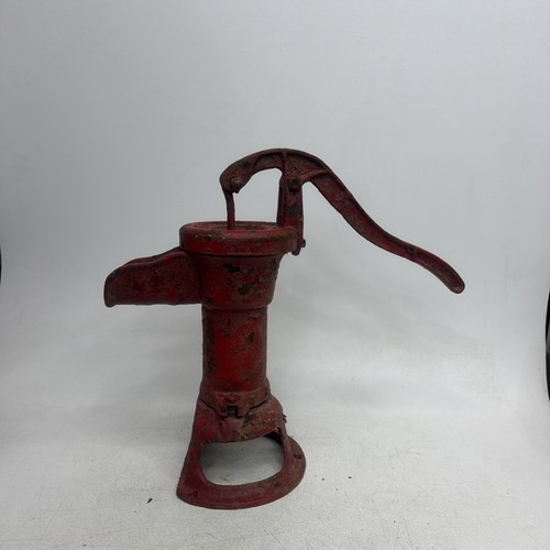 Antique cast iron red jacket - iron,