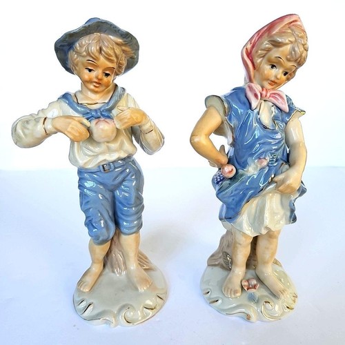 Vintage porcelain boy and - boy, girl