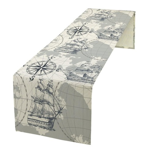 Nautical sailboat map - nautical, table