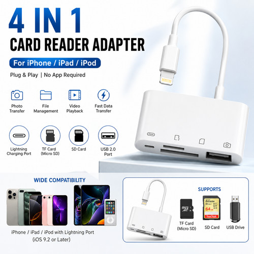 Usb card reader adapter - usb, to