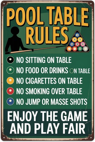 Pool table rules - pool,